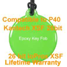 Proximity Epoxy Key Fob Compatible with Kantech ioProx XSF 26bit P40KEY